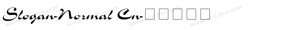 Slogan-Normal Cn字体转换